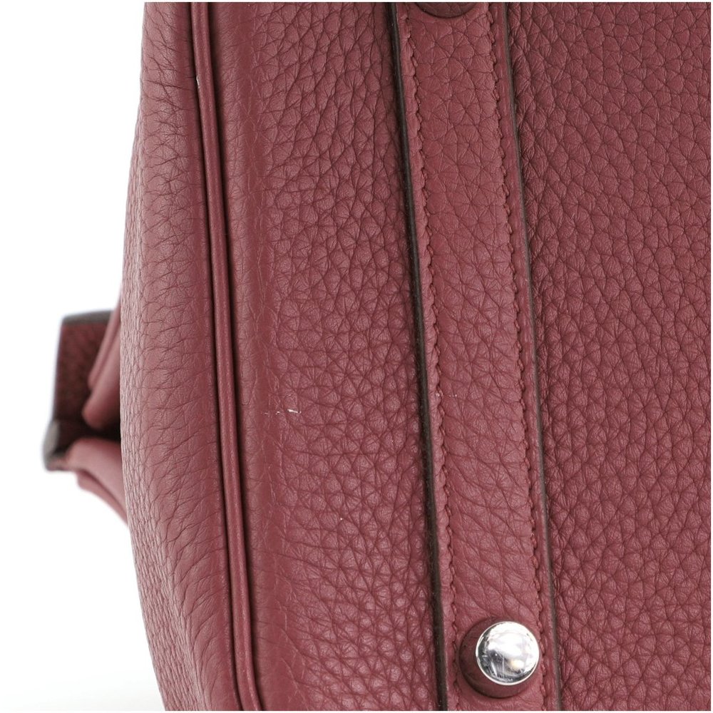 Hermes Pink Clemence Leather Palladium Hardware Birkin 30 Handbag - Picture 8 of 9